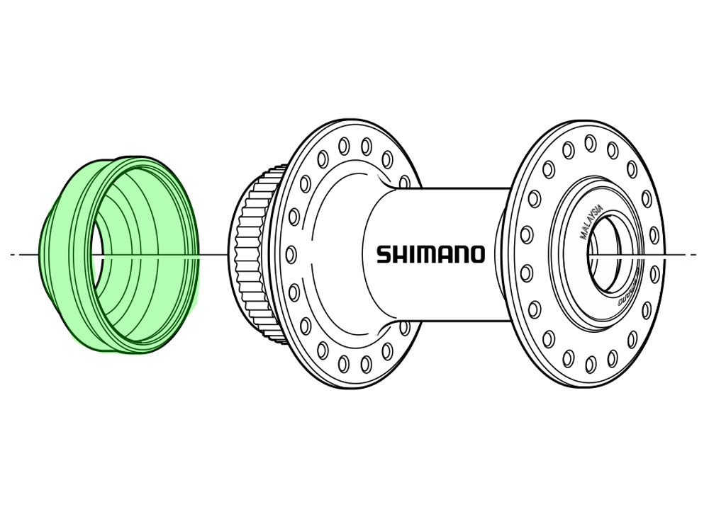 Support de verrouillage central du capuchon de protection Shimano
