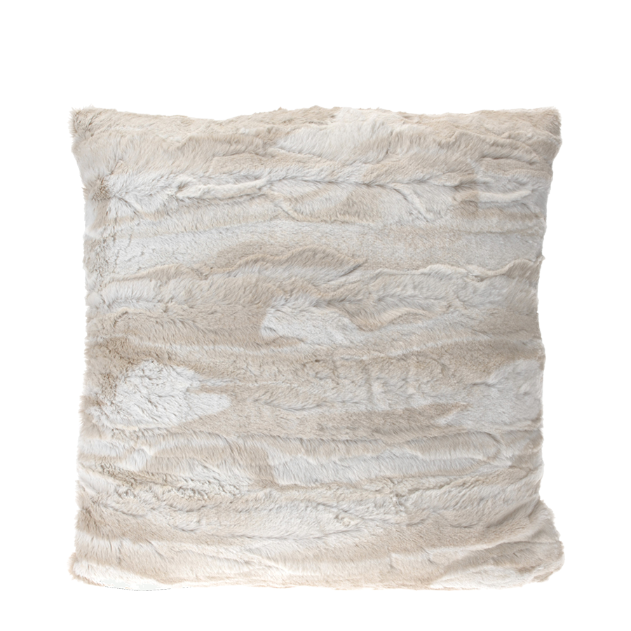 Coussin décoratif crème 45x45cm