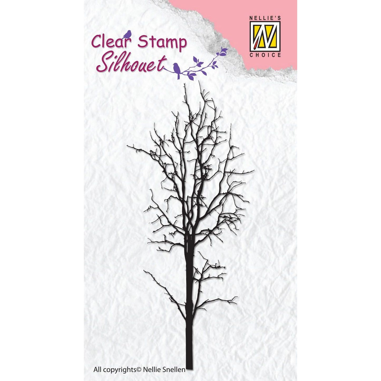 Le choix de Nellie • tampons transparents silhouette arbre-1