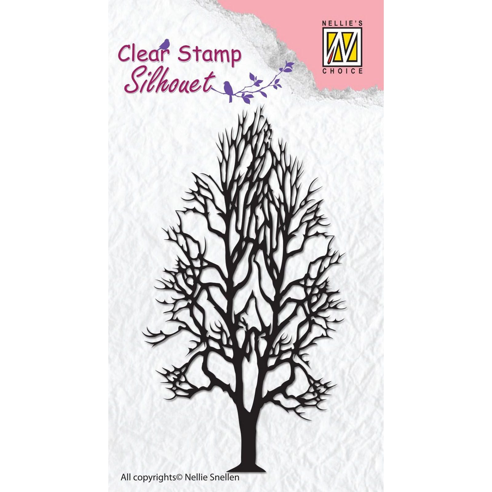 Le choix de Nellie • tampons transparents silhouette arbre-2