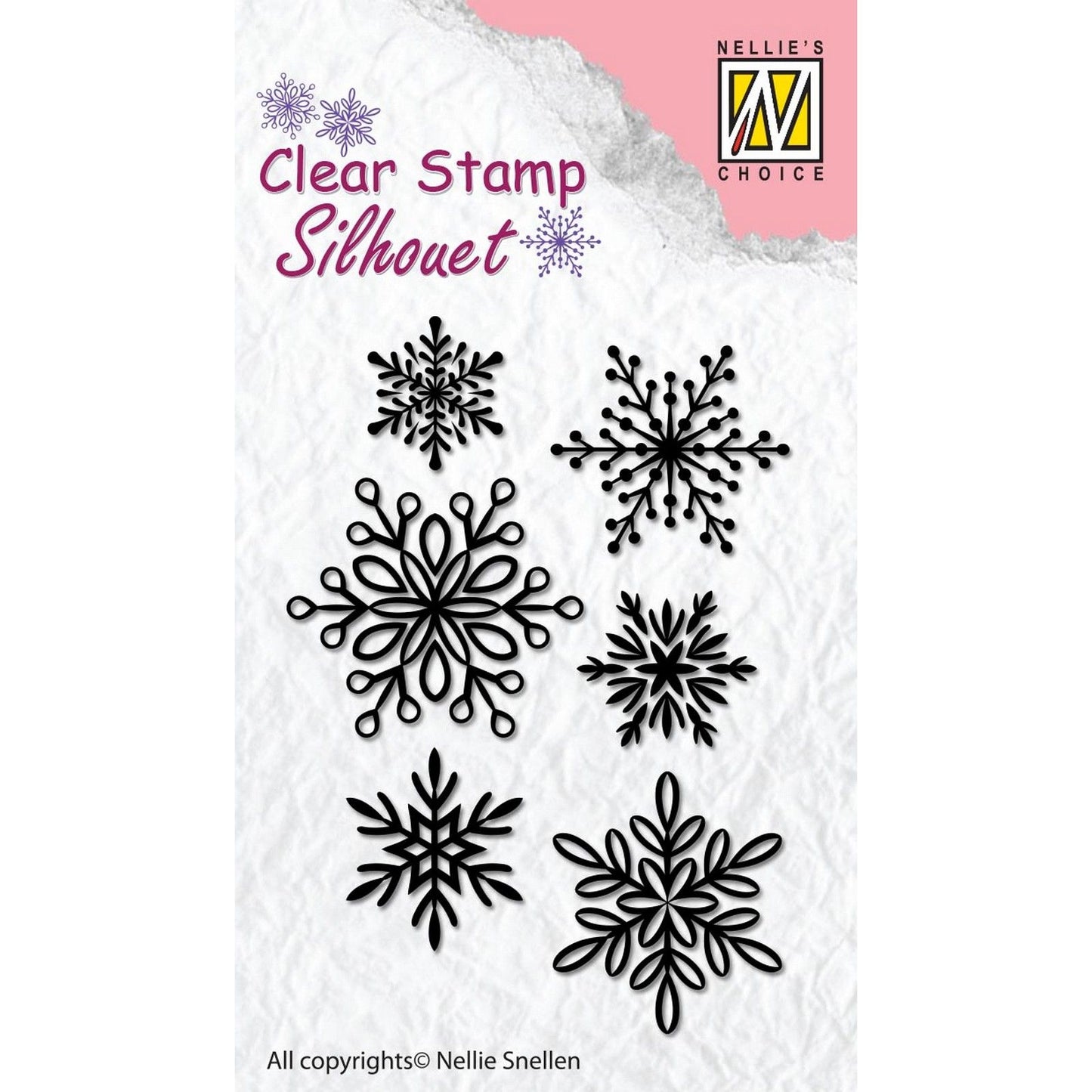 Le choix de Nellie • Tampons transparents silhouette flocons de neige