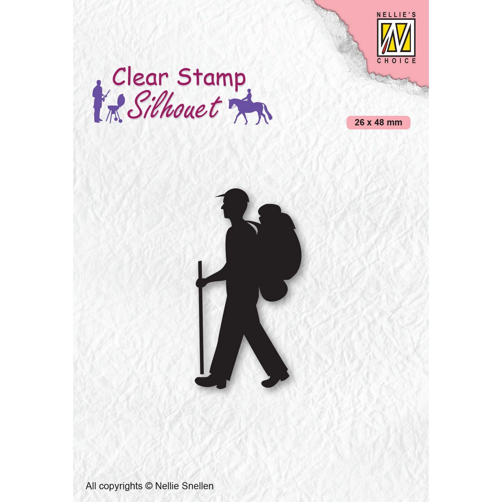 Le choix de Nellie • silhouette tampons transparents hommes-choses routard