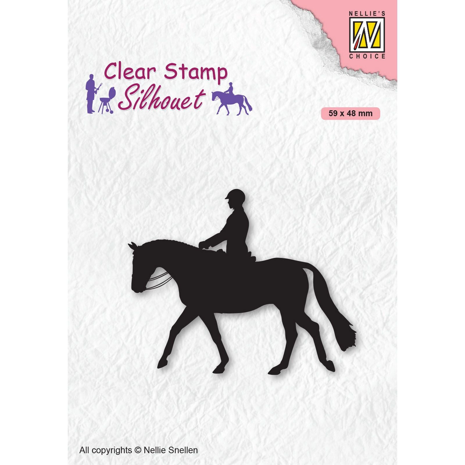 Le choix de Nellie • tampons transparents silhouette hommes-choses cavalier