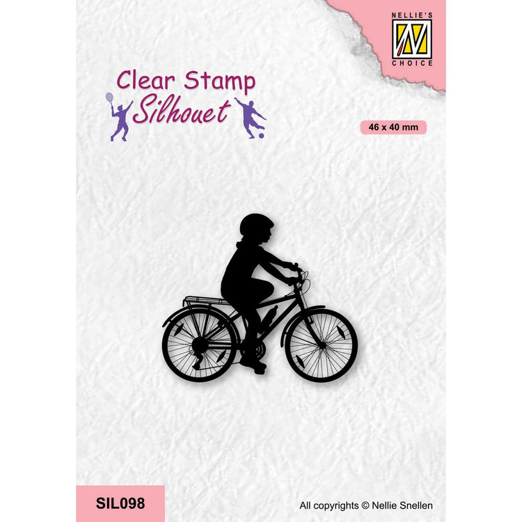 Le choix de Nellie • tampons transparents silhouette série sport cyclisme-2