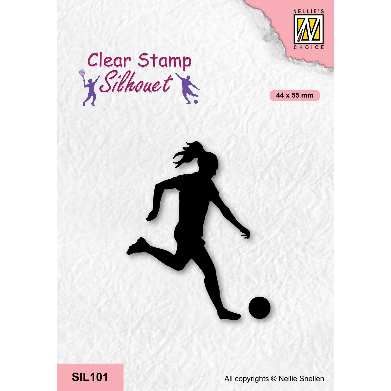 Le choix de Nellie • silhouette tampons transparents série sportive football féminin