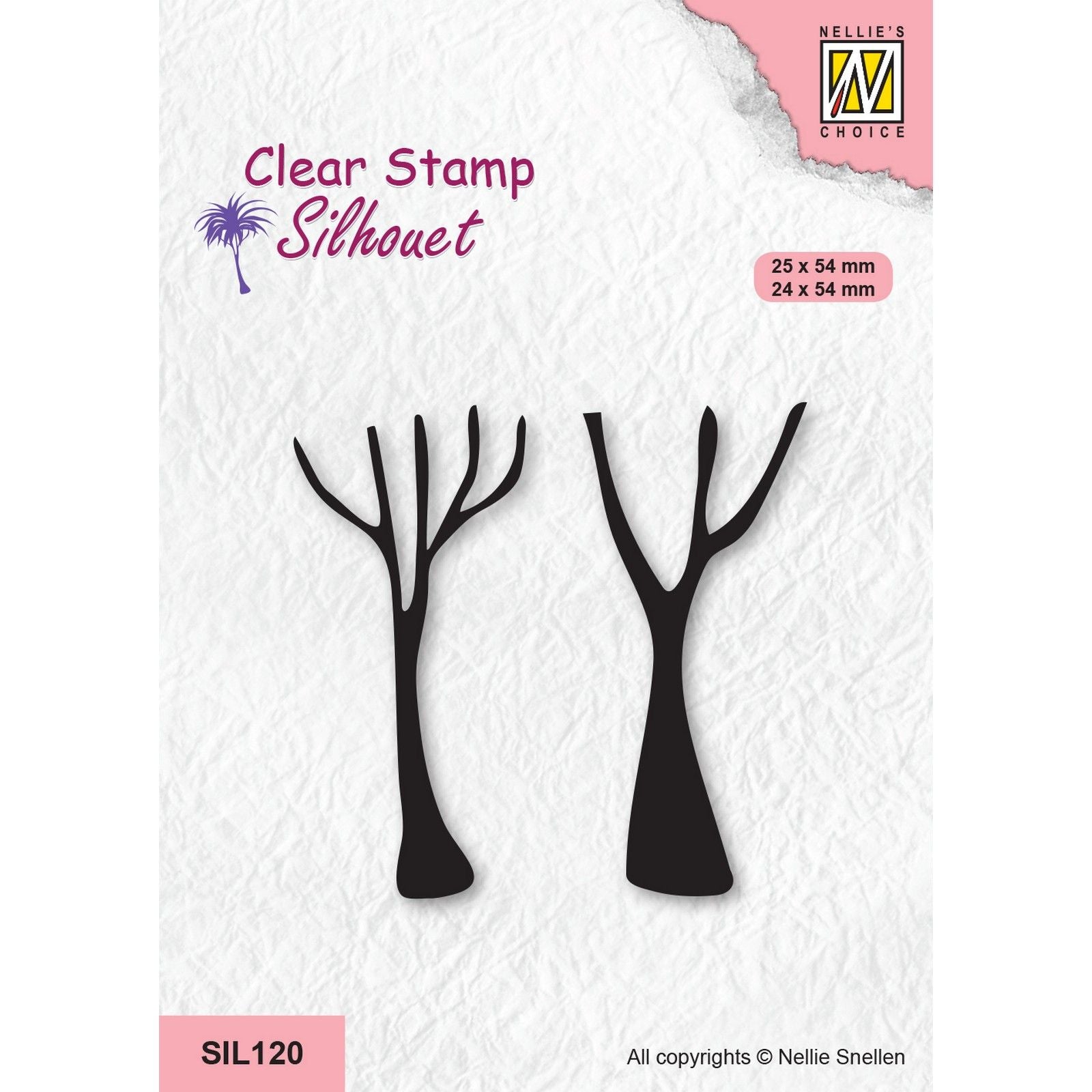 Le choix de Nellie • tampons transparents silhouette troncs ou arbre