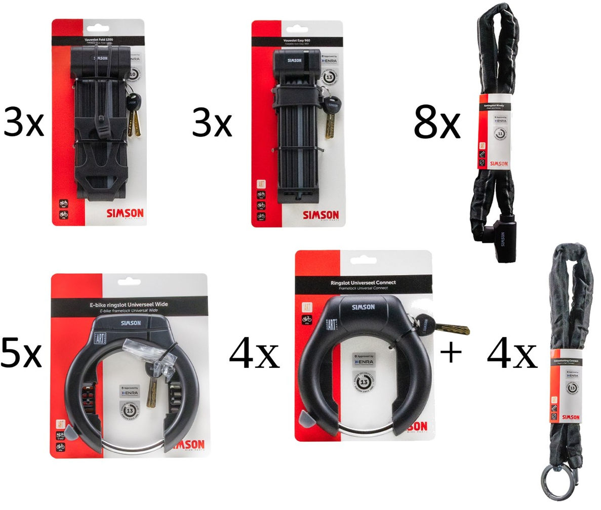 Cadenas promotionnels Simson - 27 pièces