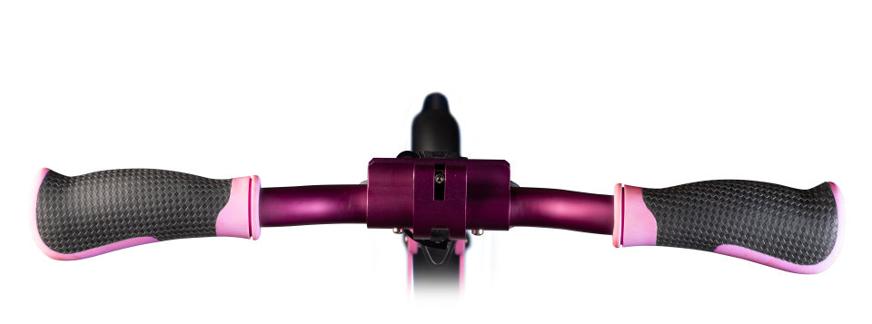 Six degrés à 2 roues Kinderstep pliable Feuille de pied rose noir