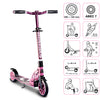 Six degrés à 2 roues Kinderstep pliable Feuille de pied rose noir
