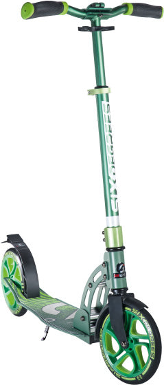 Six degrés à 2 roues étape pliante pied clair vert blanc