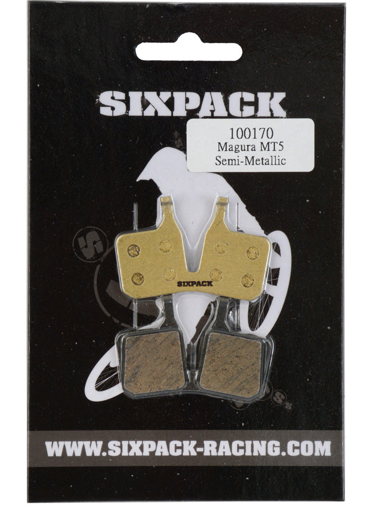Plaquettes de frein à disque semi-métalliques Sixpack racing pour magura mt5