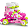 Skids Control en ligne patins de blanc rose réglable Taille 27-30