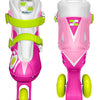 Skids Control en ligne patins de blanc rose réglable Taille 27-30
