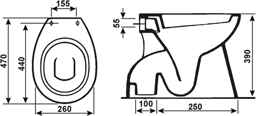 Werkzeyt combi-pack-5 WC à chasse profonde compl. wi - sktis00