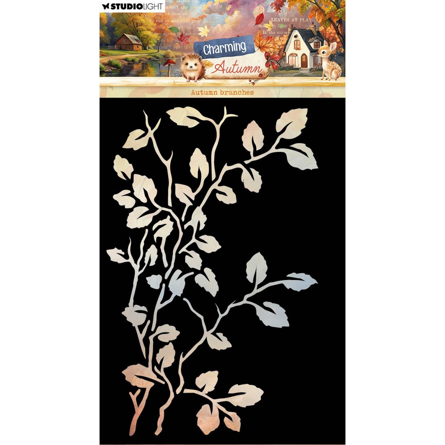 Studio light • charmant masque d'automne branches d'automne