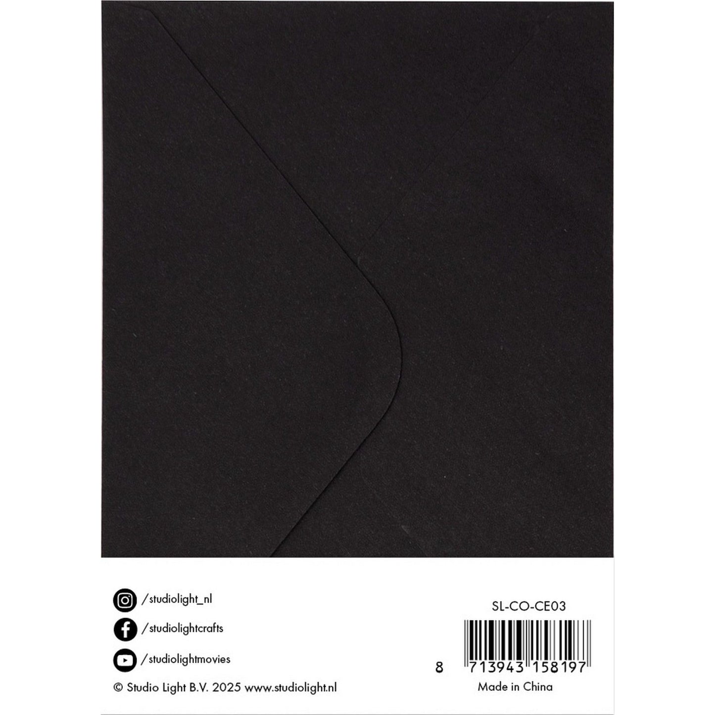 Studio light • consommables cartes enveloppes noir a6
