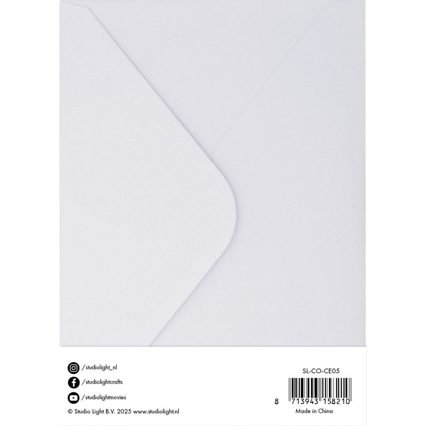 Studio light • enveloppes cartes blanc 12,70x17,78cm
