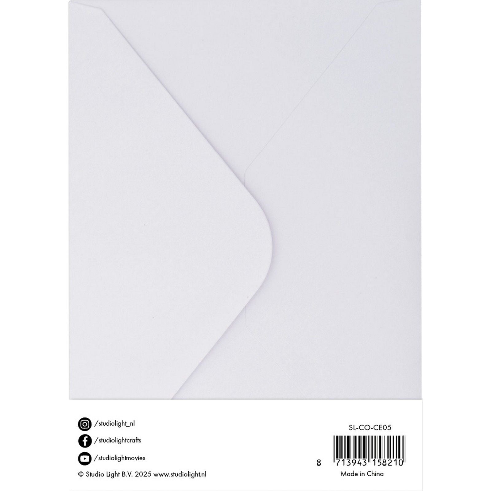 Studio light • enveloppes cartes blanc 12,70x17,78cm