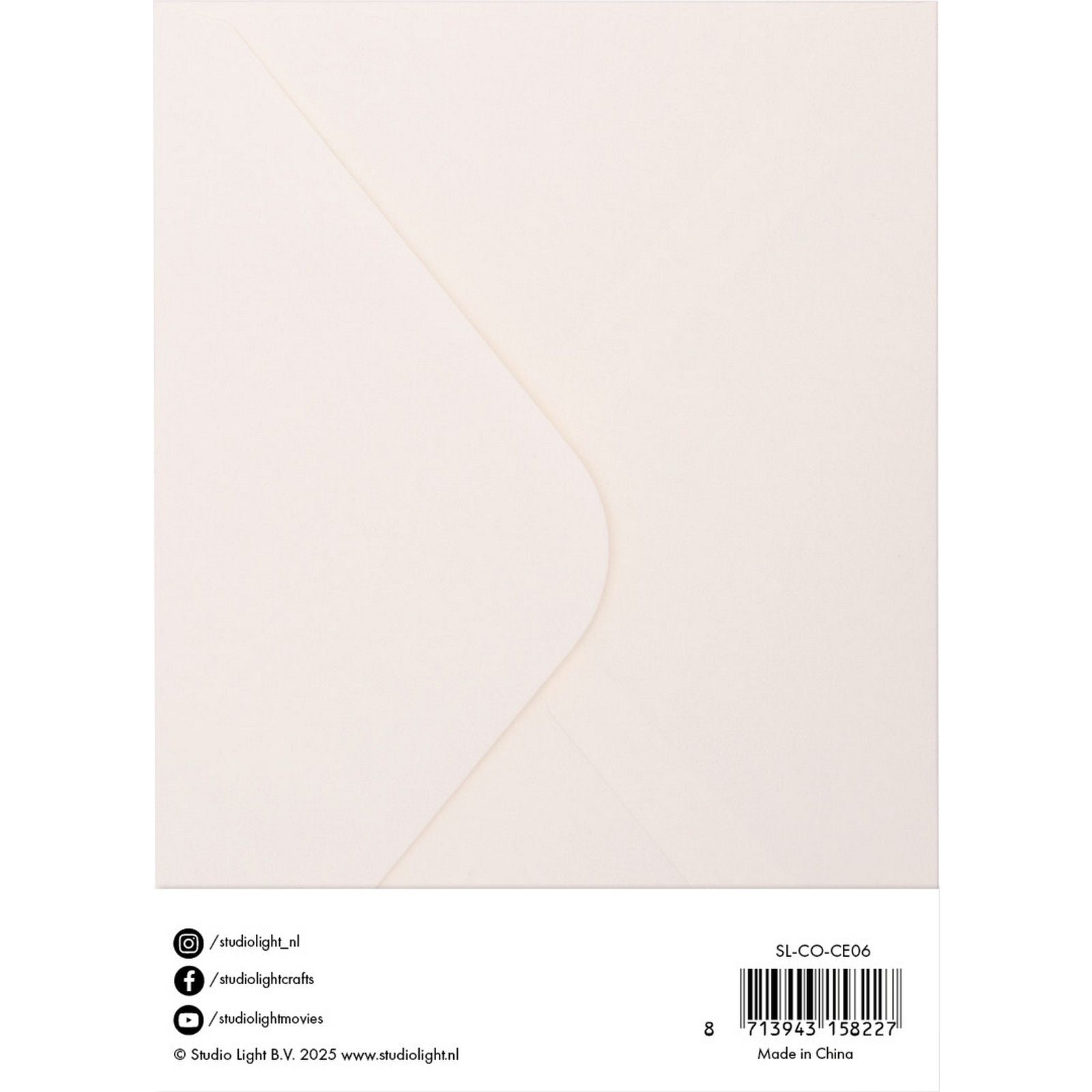 Studio light • enveloppes cartes crème 12,70x17,78cm