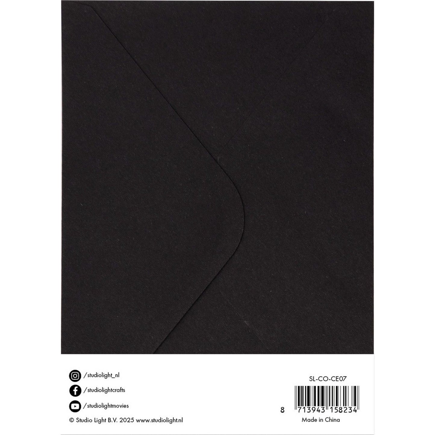 Studio light • enveloppes cartes noir 12,70x17,78cm
