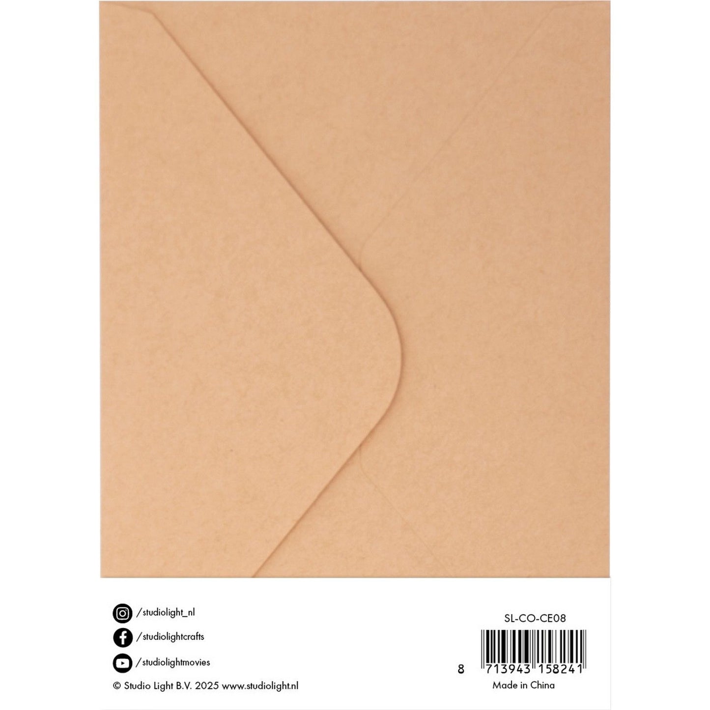 Studio light • enveloppes cartes kraft 12,70x17,78cm