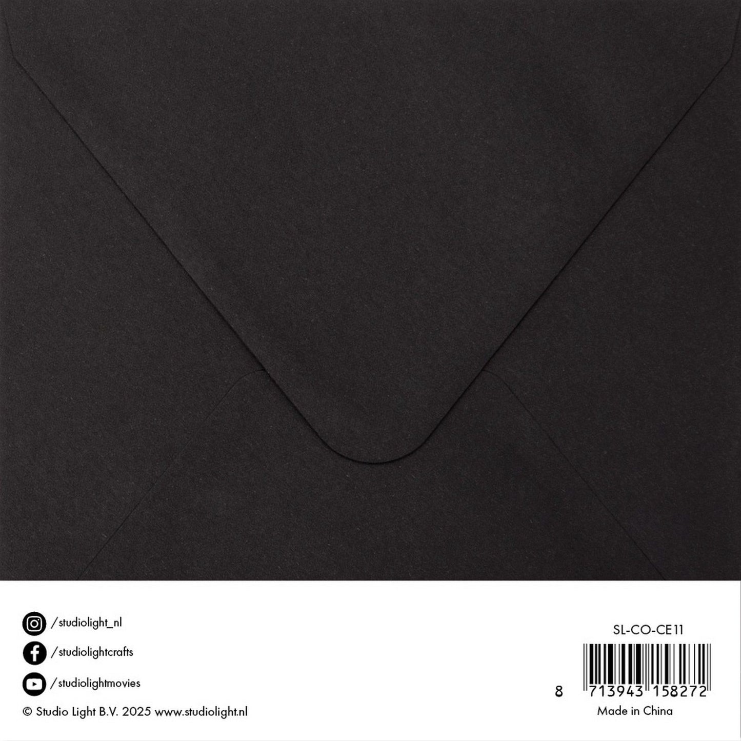 Studio light • enveloppes cartes noir 15,24x15,24cm