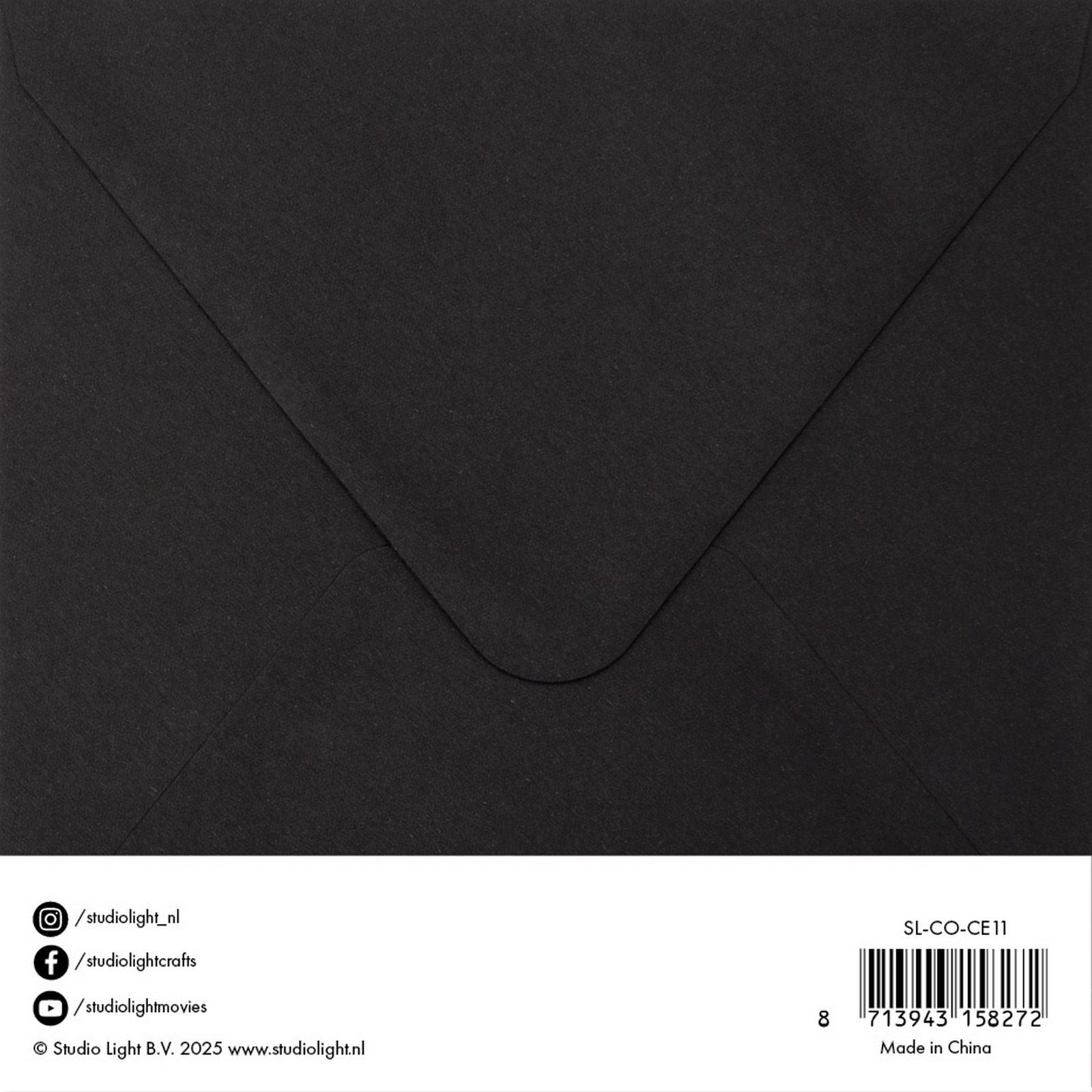 Studio light • enveloppes cartes noir 15,24x15,24cm