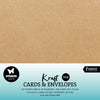 Studio light • enveloppes cartes kraft 15,24x15,24cm
