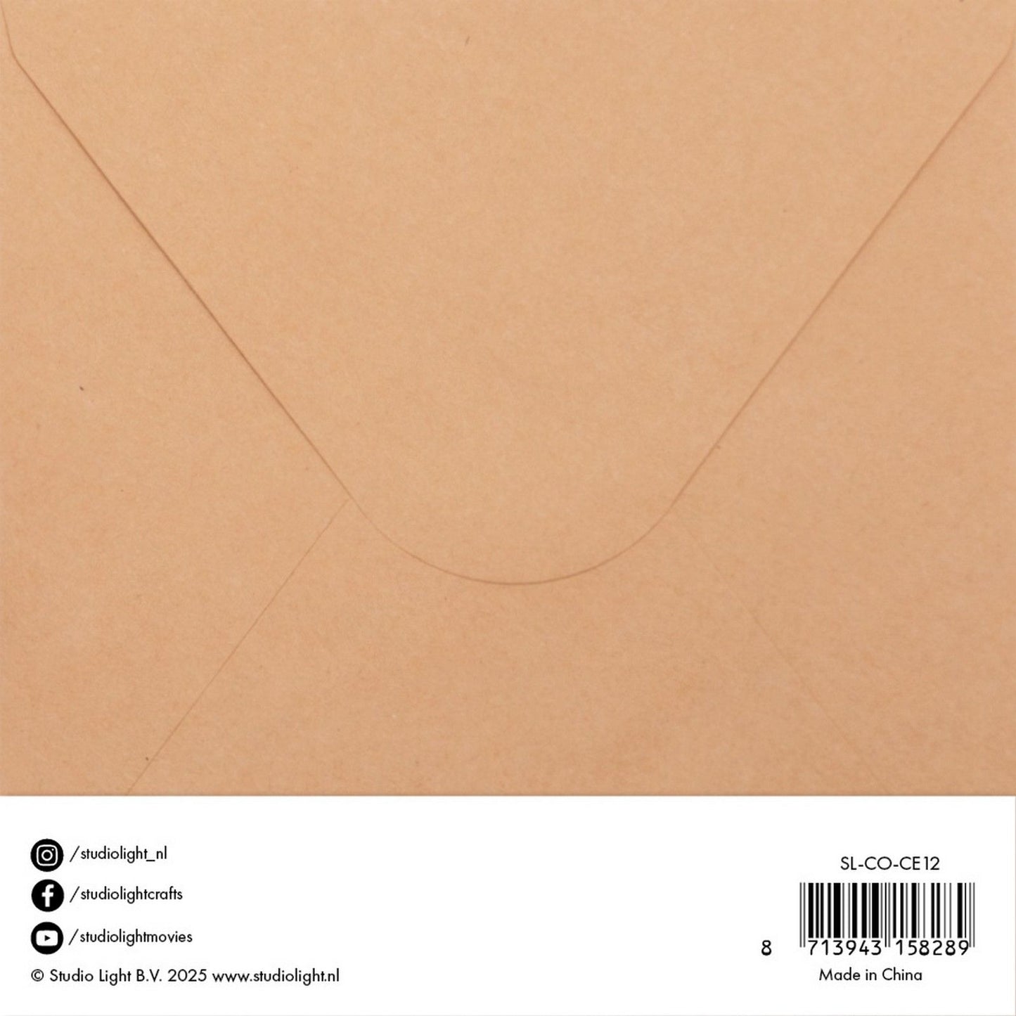 Studio light • enveloppes cartes kraft 15,24x15,24cm
