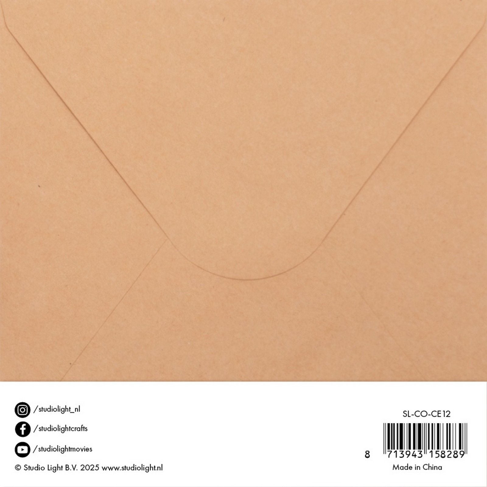 Studio light • enveloppes cartes kraft 15,24x15,24cm