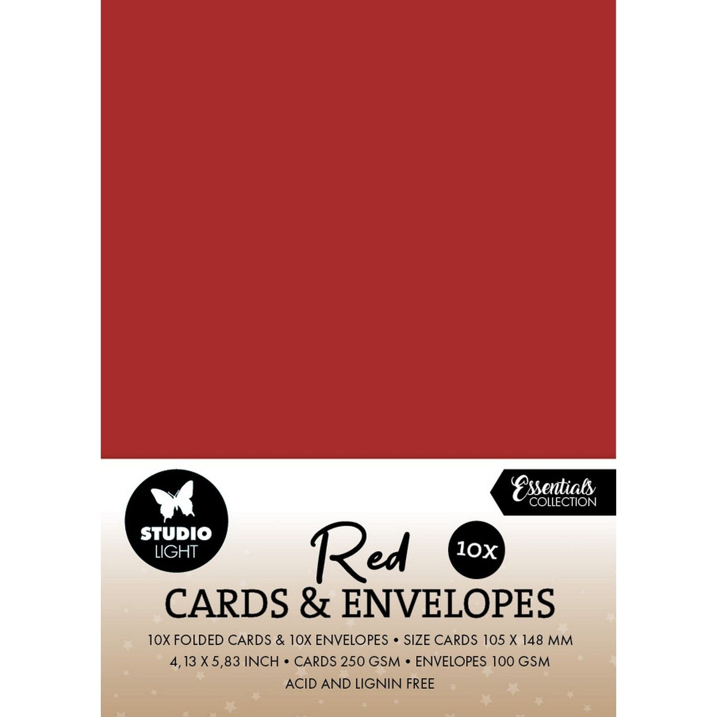 Studio light • consommables cartes enveloppes Noël rouge