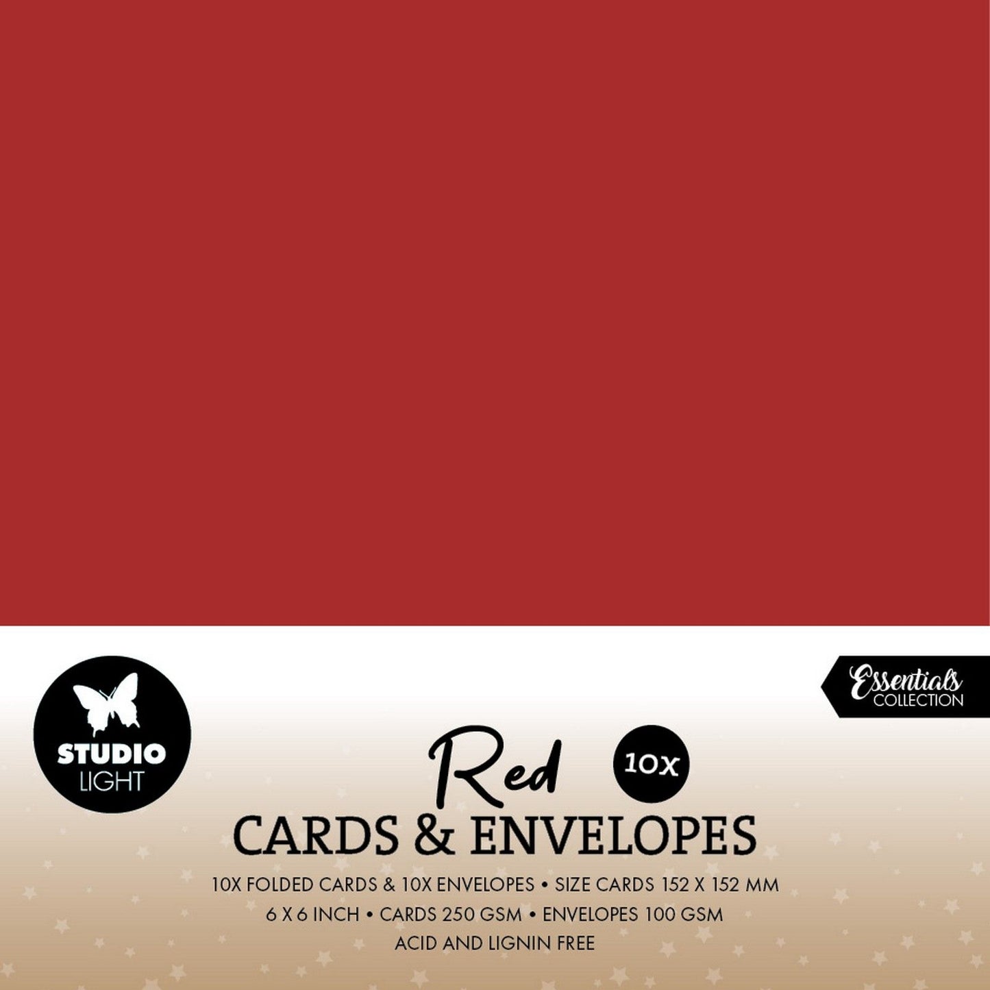 Studio light • consommables cartes enveloppes Noël rouge