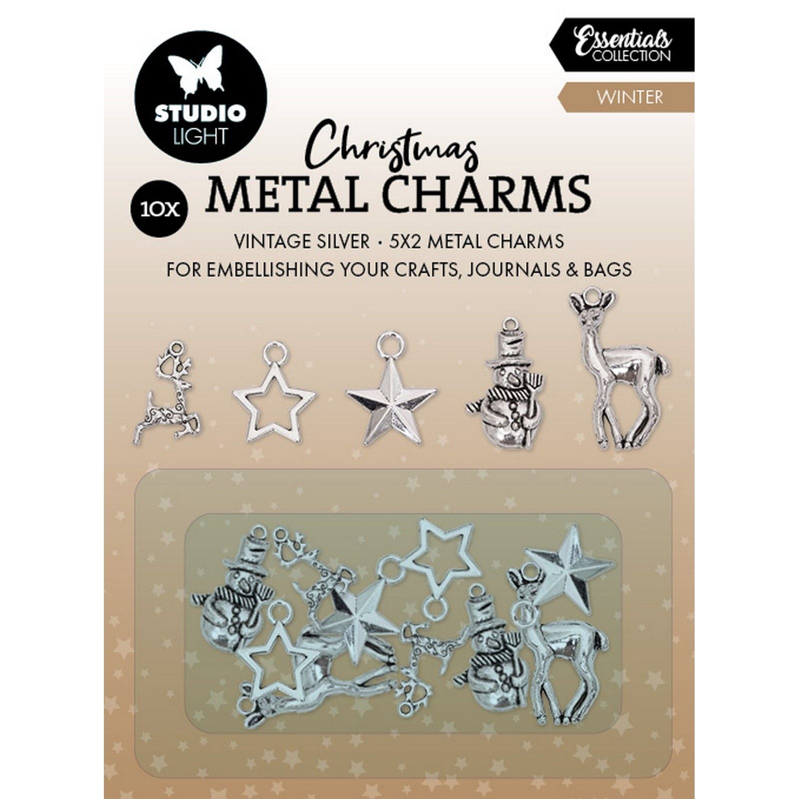 Lampe de studio • éléments essentiels en métal charmes hivernaux