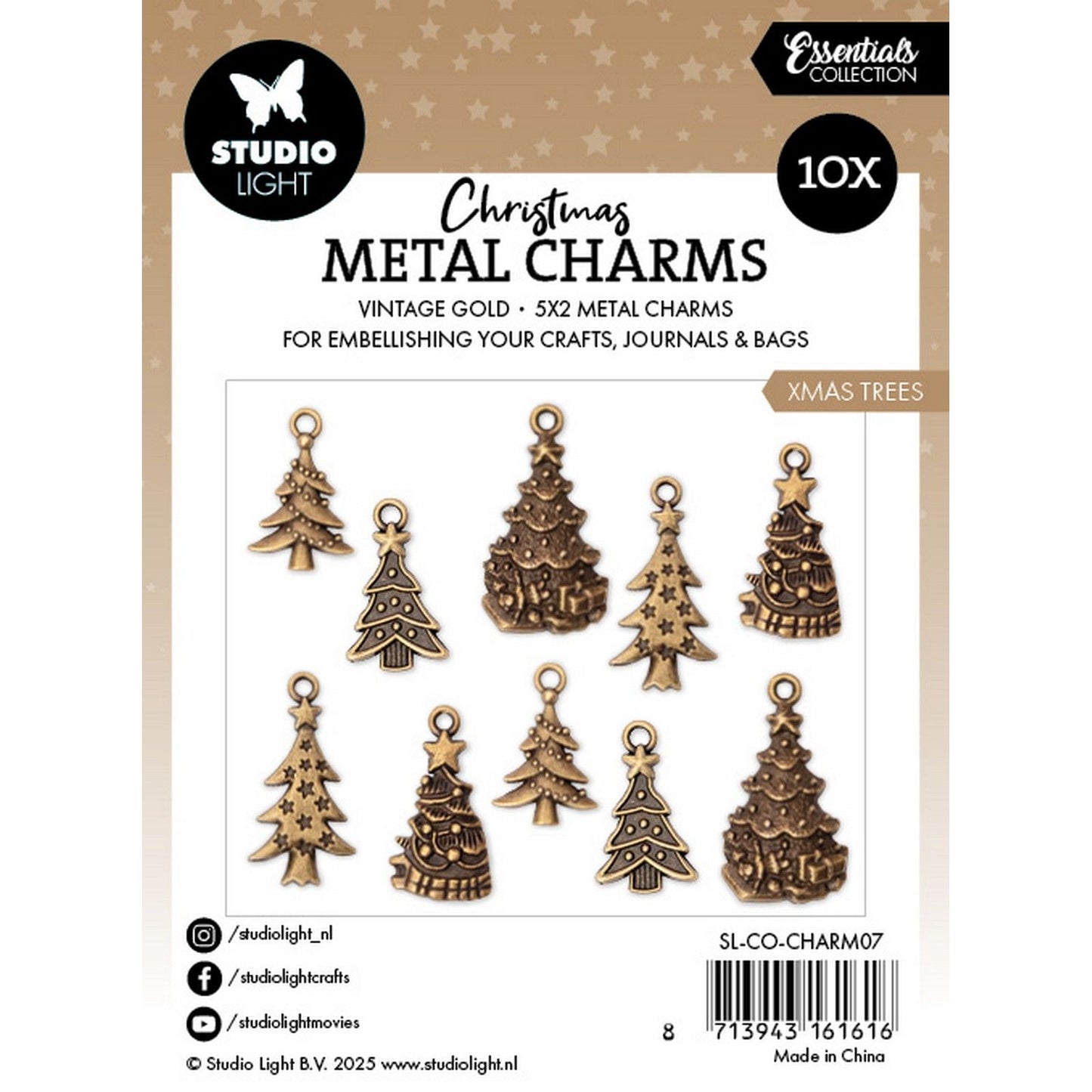 Lampe de studio • essentiels en métal charms pour arbres de Noël