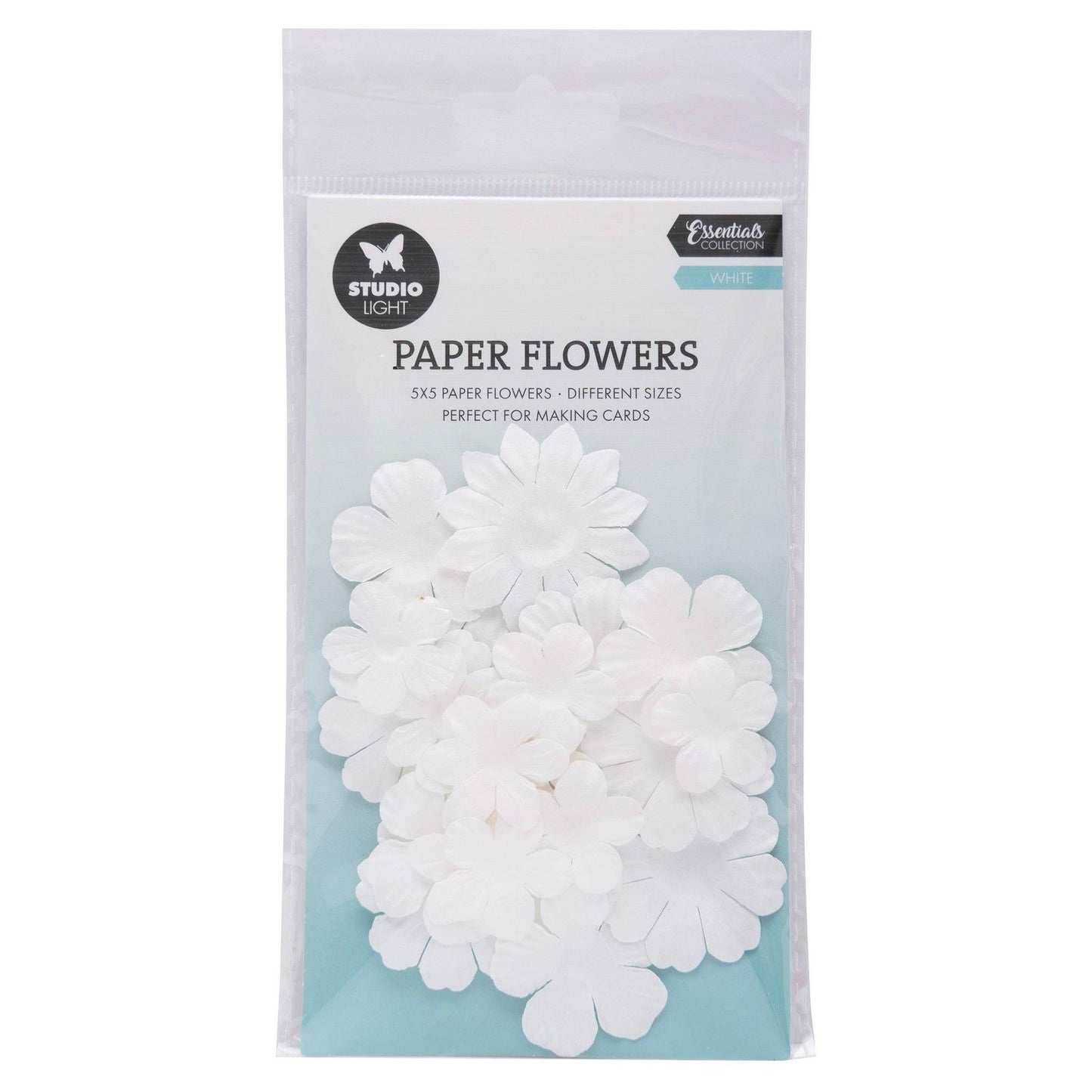 Lampe de studio • fleurs en papier 25pcs blanc
