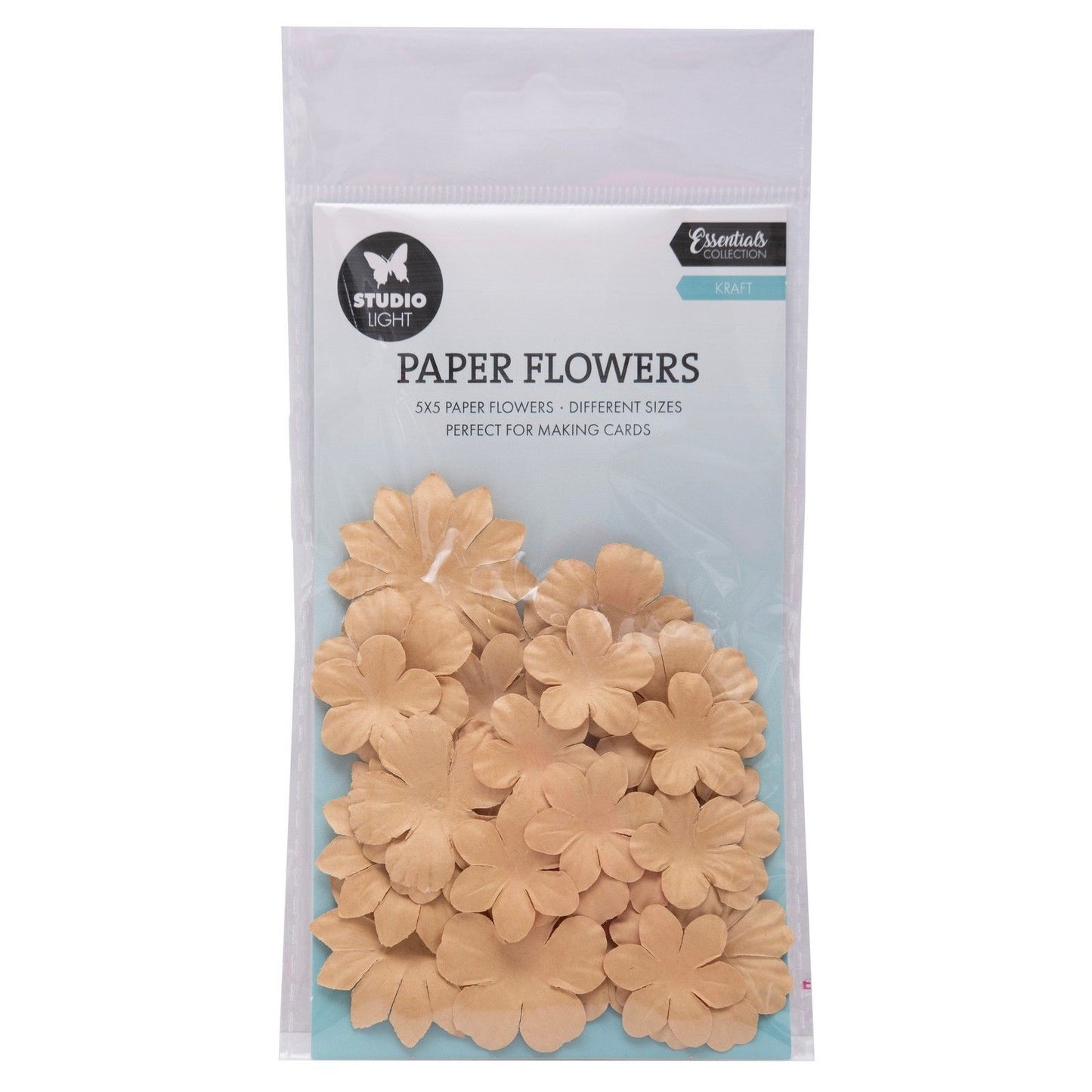 Lampe studio • fleurs en papier 25pcs kraft