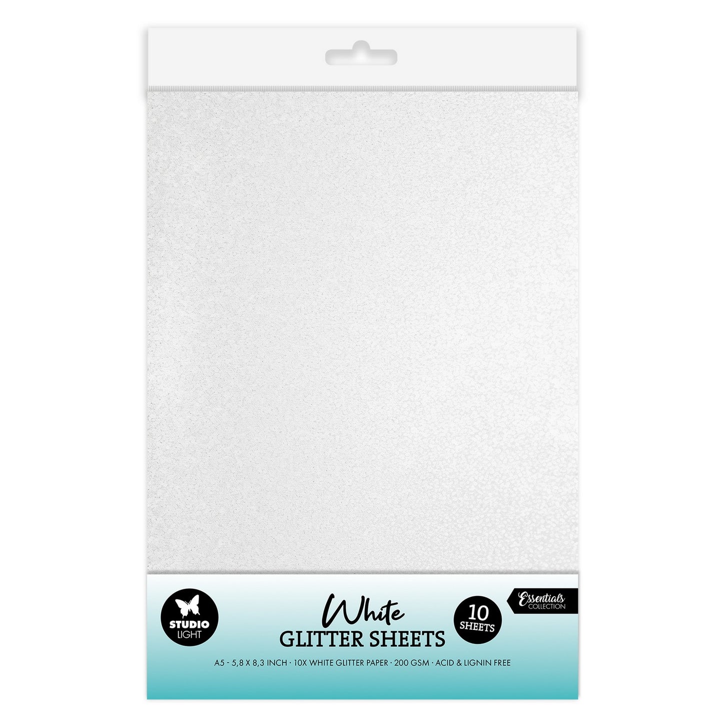 Studio Light • feuilles de paillettes essentielles blanches 250 g/m²