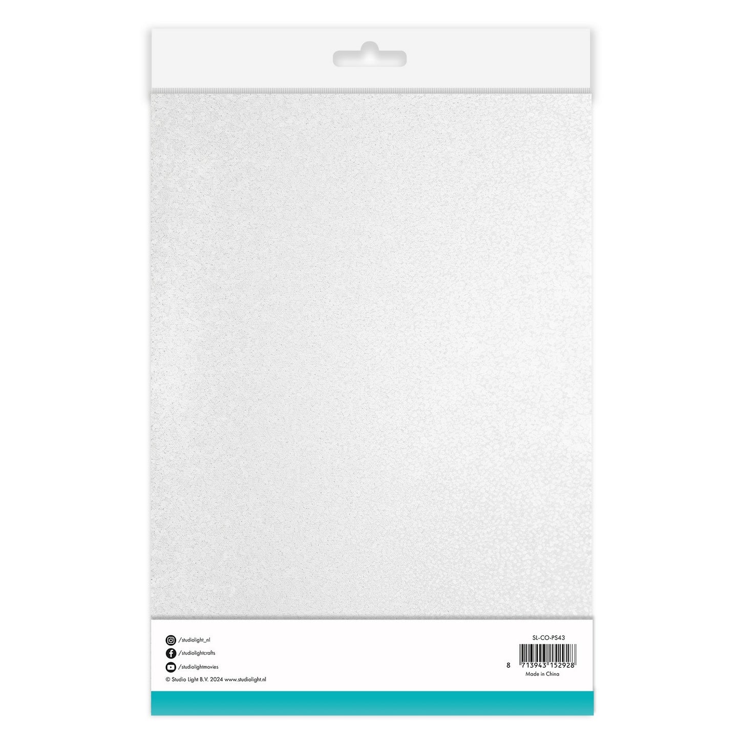 Studio Light • feuilles de paillettes essentielles blanches 250 g/m²