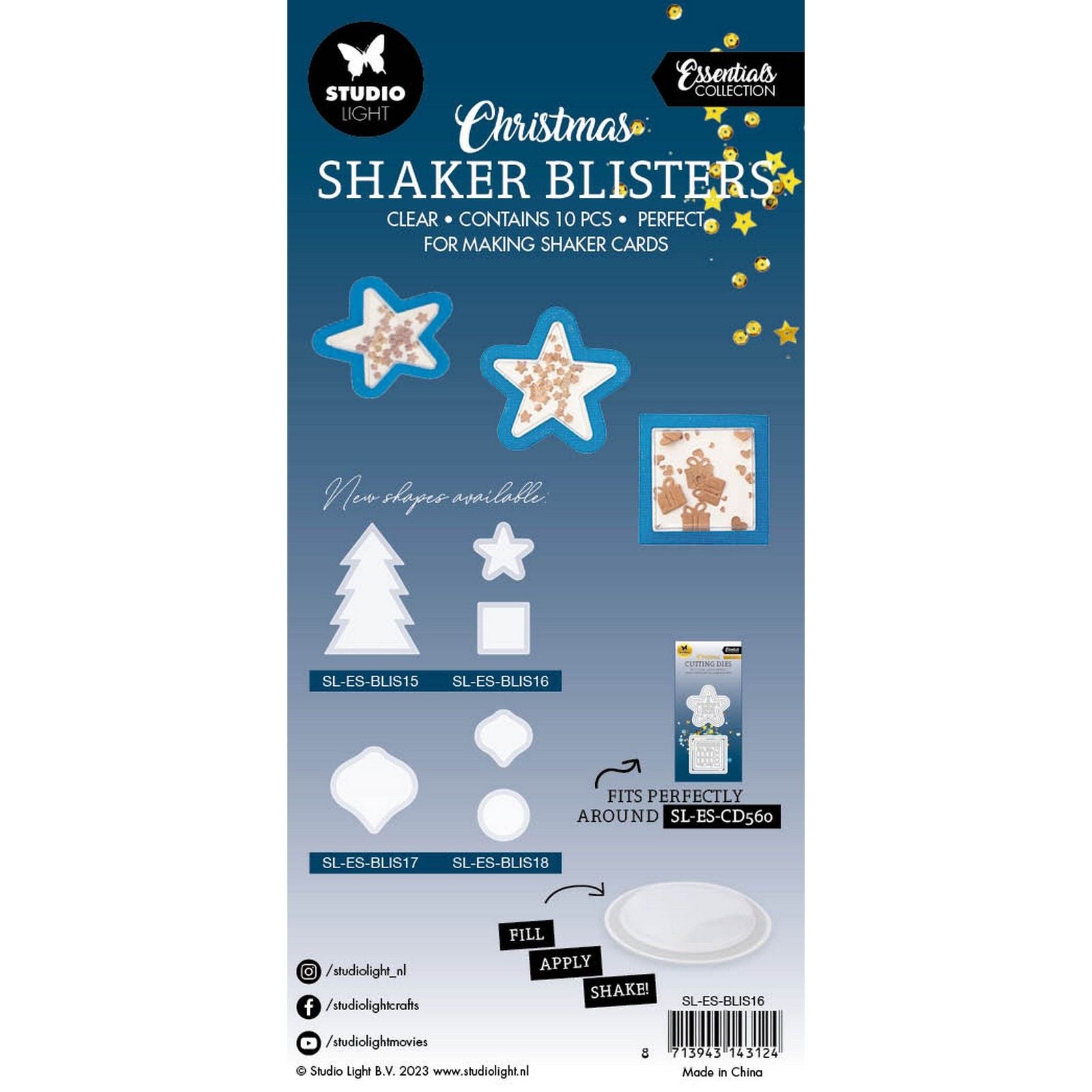 Studio Light • Essentiels shaker blisters mini cadeaux