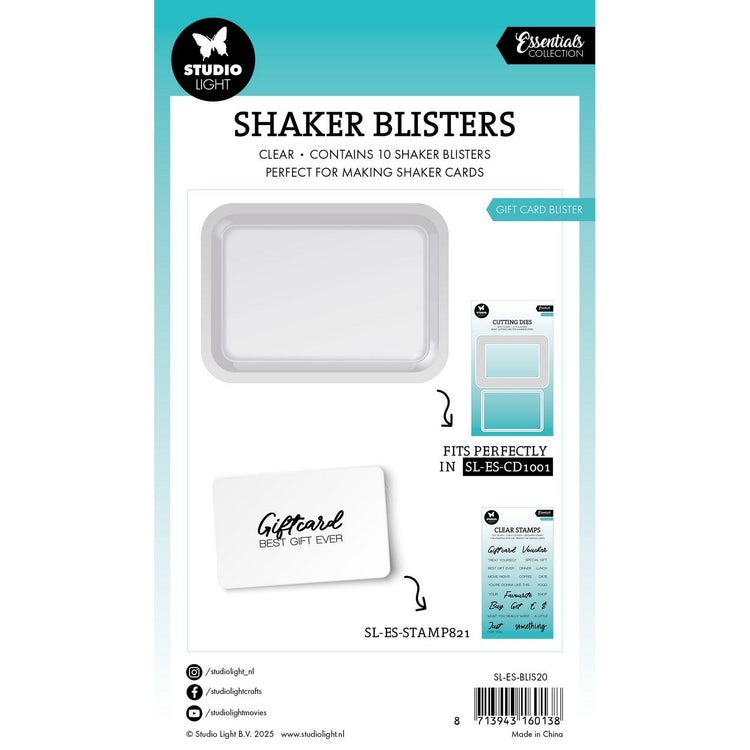 Studio Light • Essentials Shaker Blister Carte Cadeau Blister