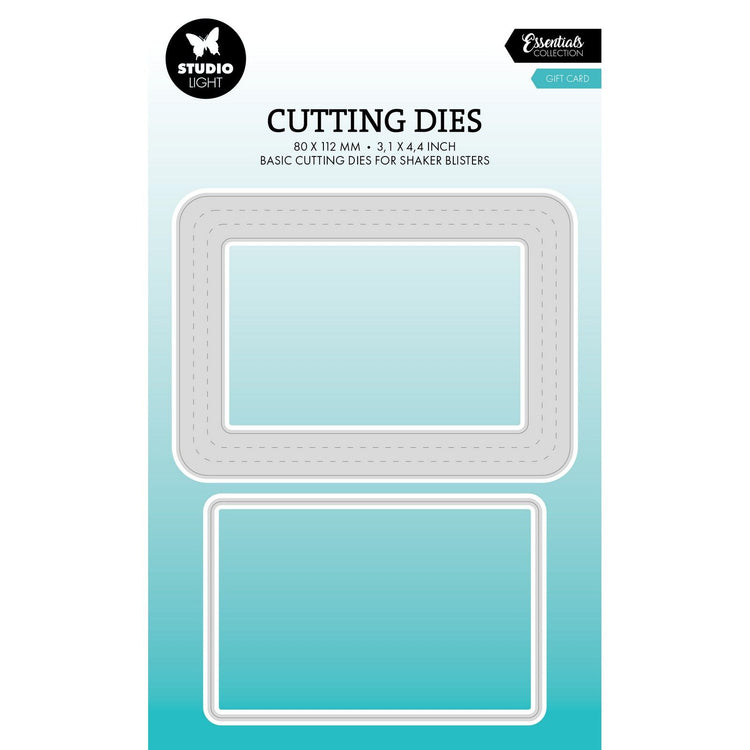 Studio Light • Matrice de découpe Essentials, carte-cadeau, blister