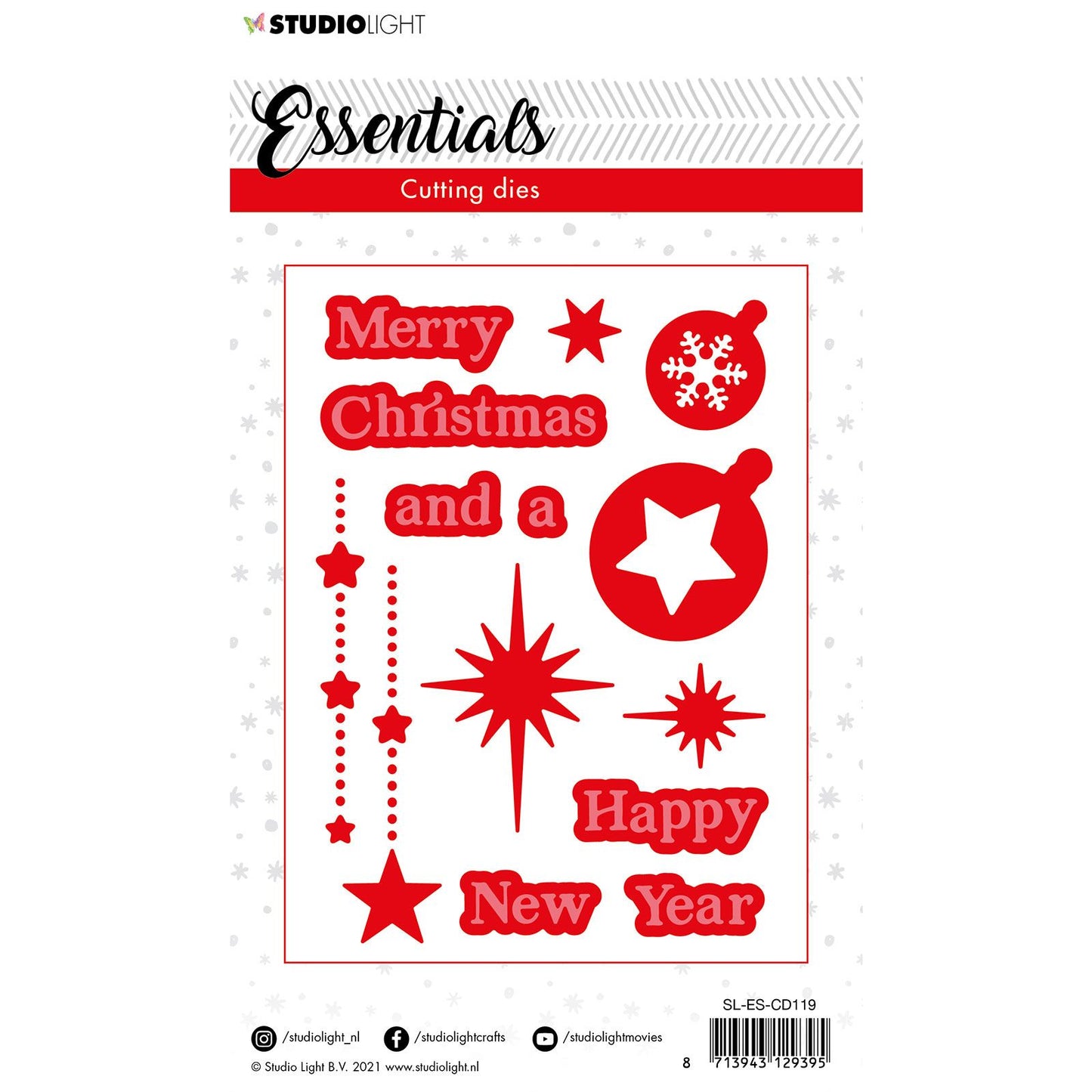 Studio light • essentiels moule à découper noël joyeux noël 2 10,5x14,8cm n°119