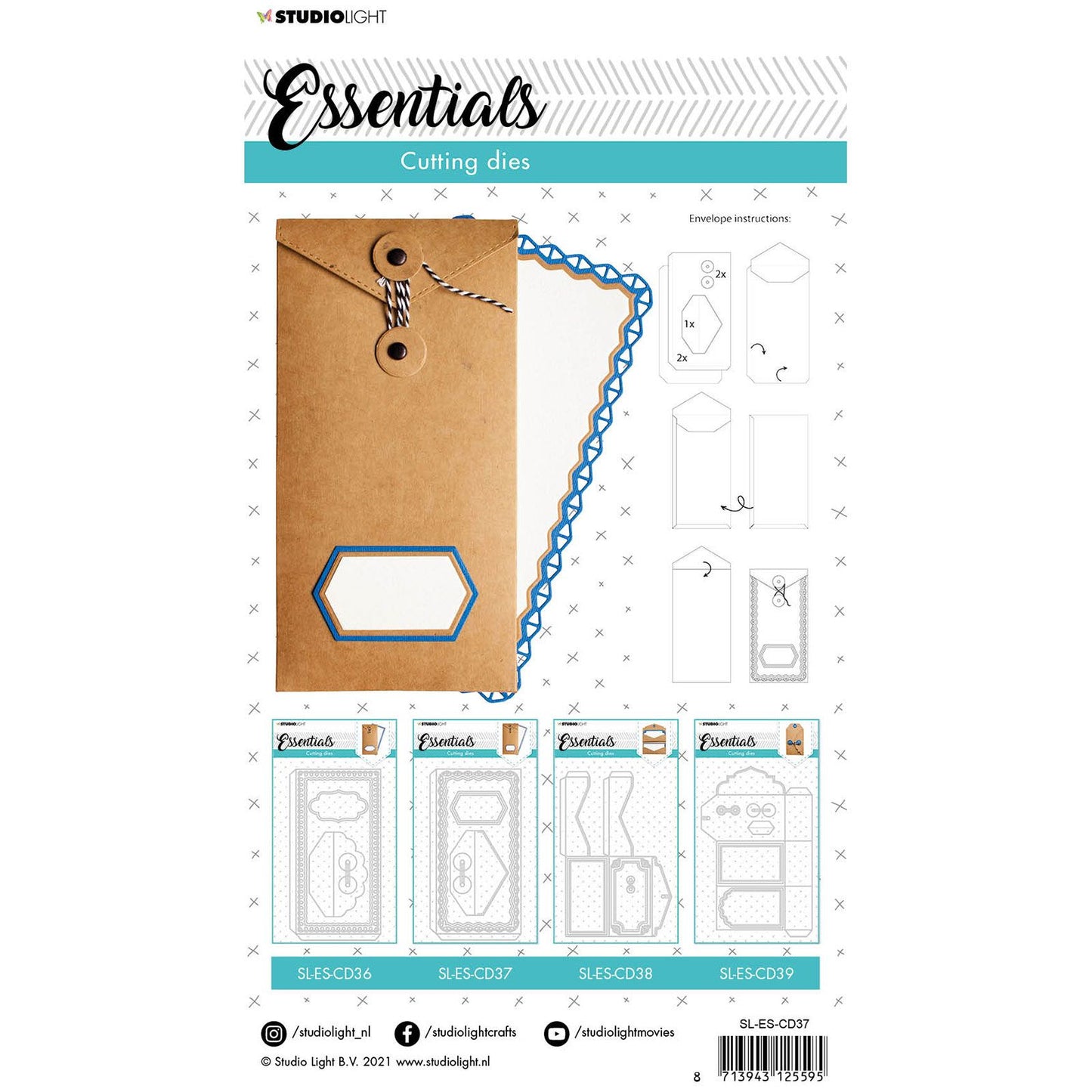 Studio light • Essentiels gabarit de découpe enveloppe n°37