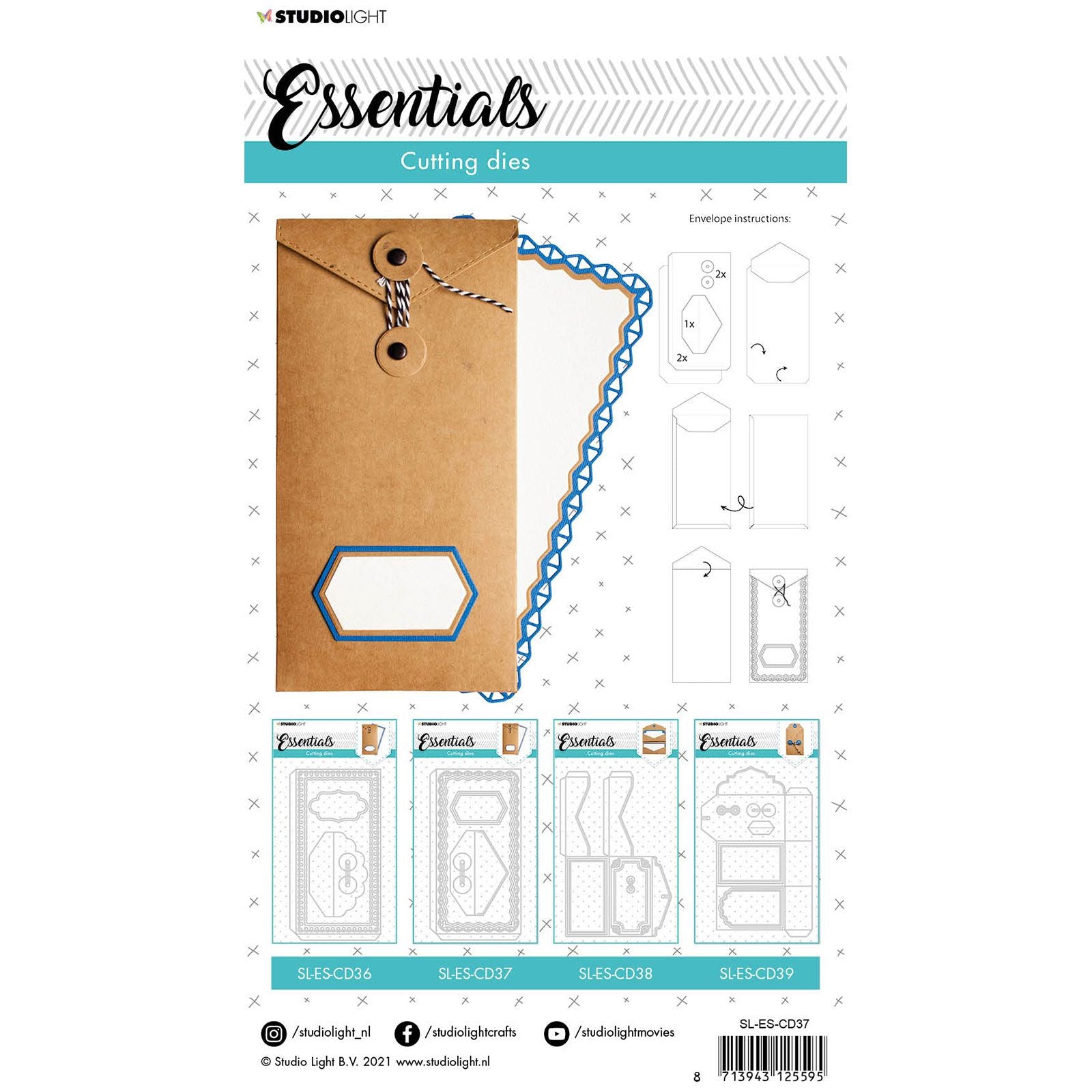 Studio light • Essentiels gabarit de découpe enveloppe n°37