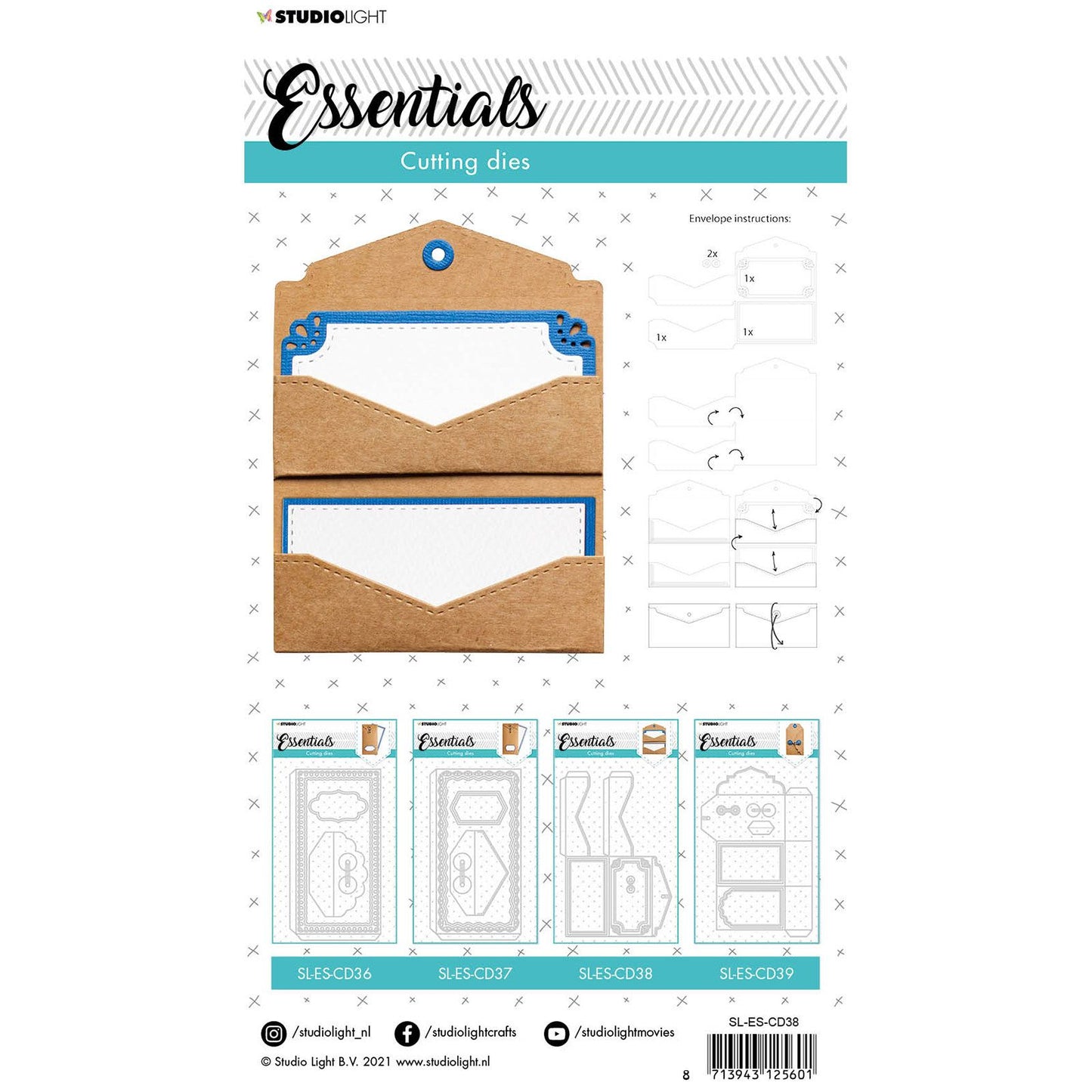 Studio light • Essentiels gabarit de découpe enveloppe n°38