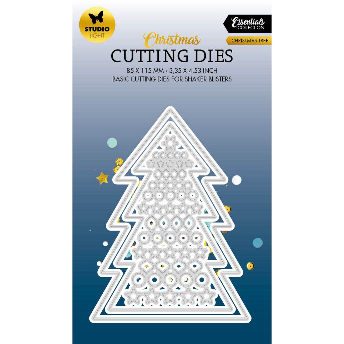 Studio Light • Matrices de découpe essentielles pour arbre de Noël