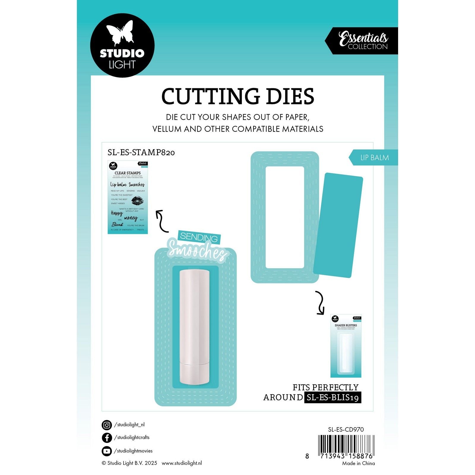 Studio Light • Matrice de découpe Essentials Matrice de blister pour baume à lèvres
