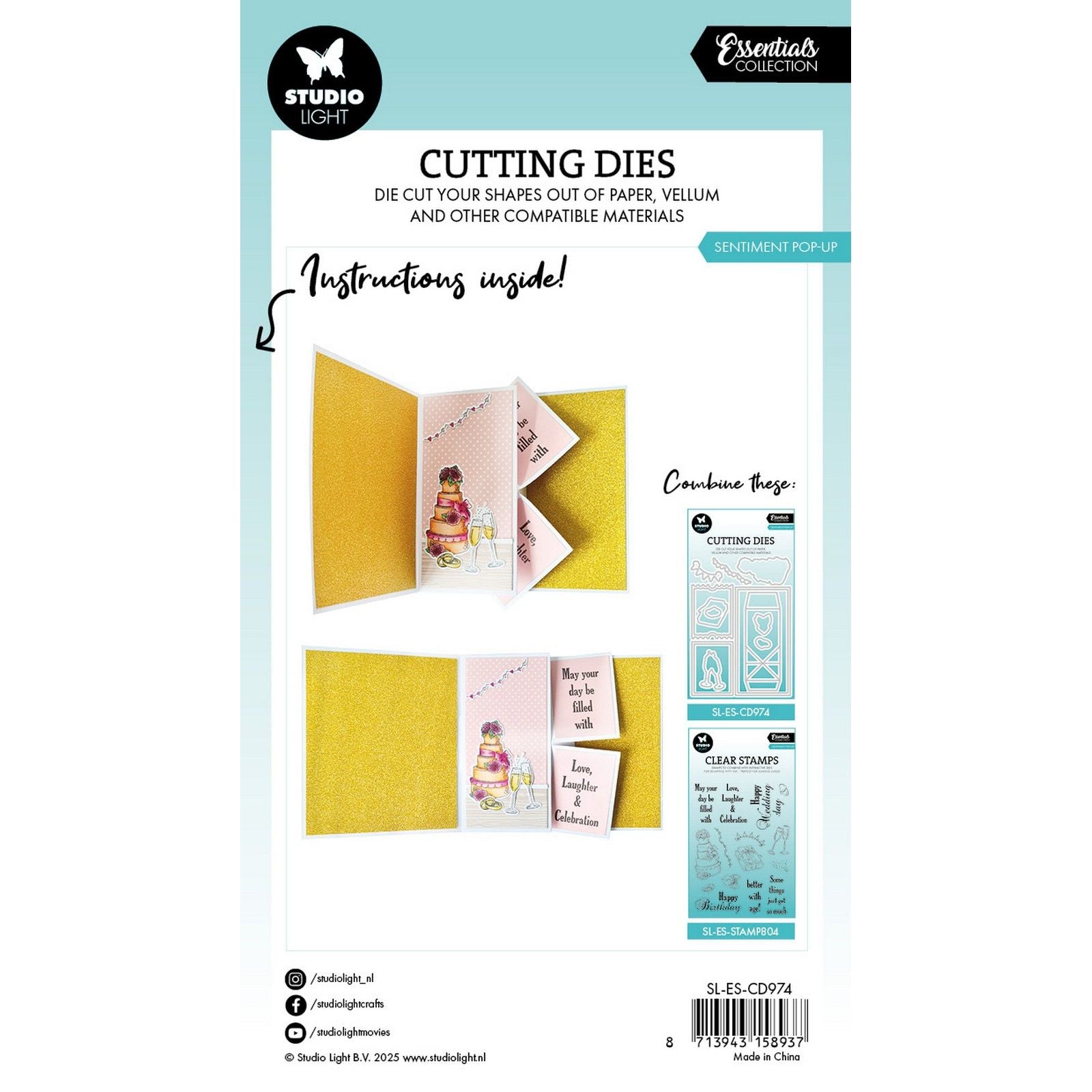 Lampe de studio • Matrice de découpe Essentials tournant pop-out