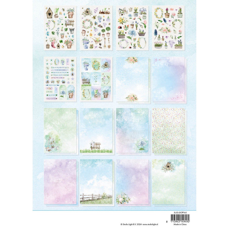 Studio Light • Bloc de papier découpé essentiel pour la saison du jardin