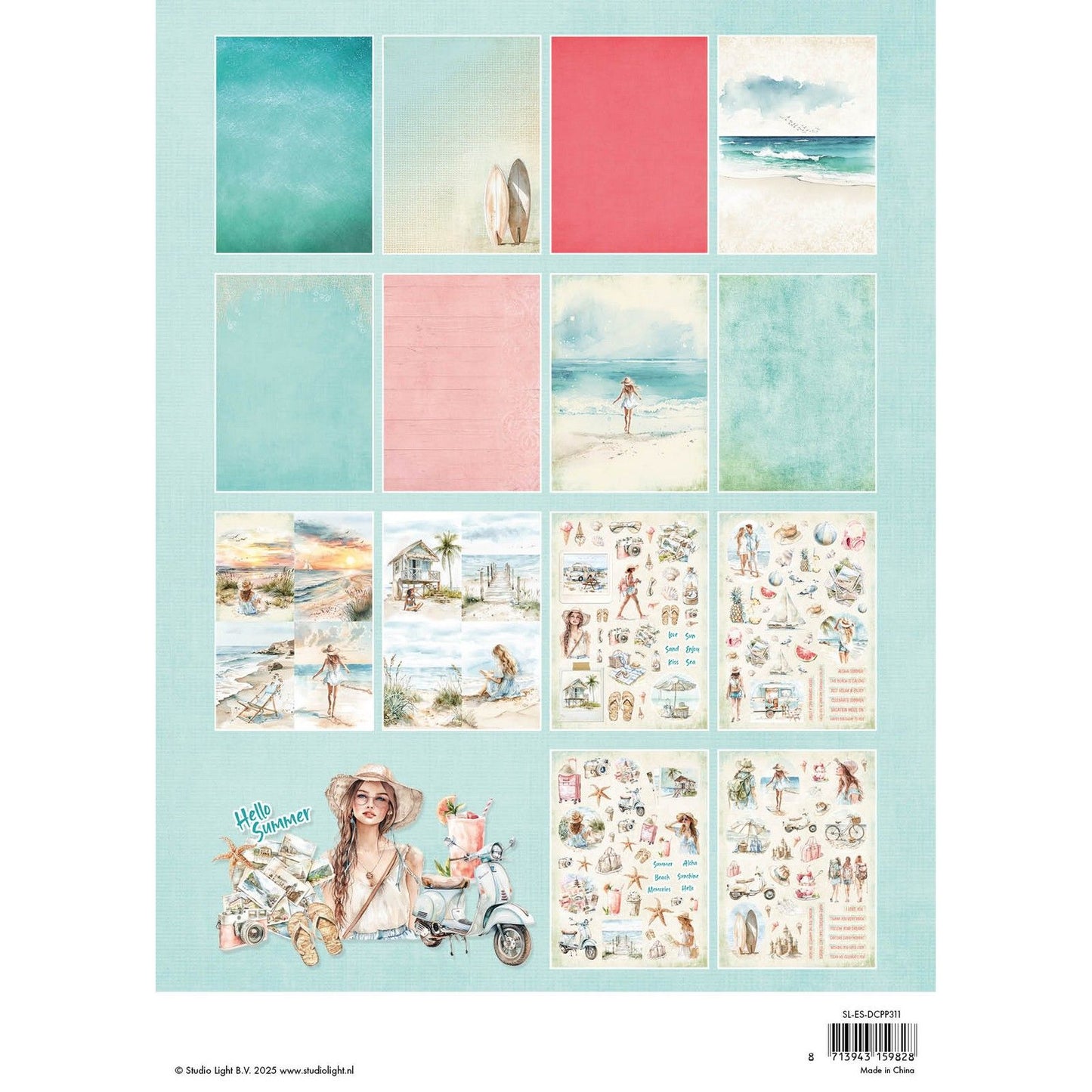 Studio Light • Essentiels bloc de papier découpé célébration d'été